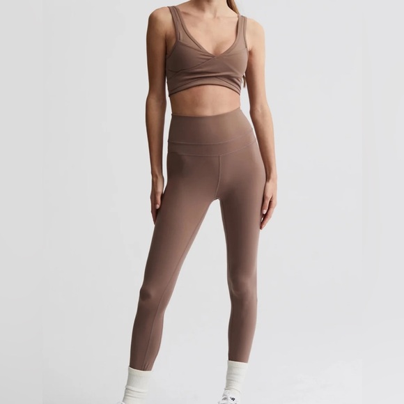 Varley Other - Varley Set! NWT Let’s Move Super High Legging/Kellam Bra Deep Taupe Size S